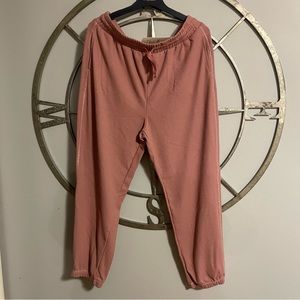 Waffle knit Fabletics track pants